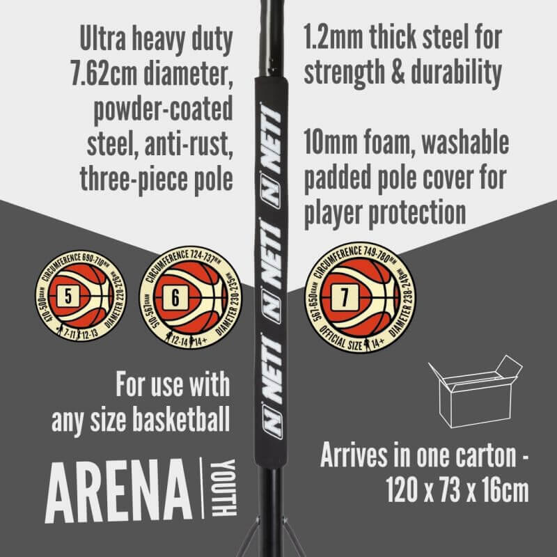 NET1 Arena Basketball Hoop - Intermediate 4/7