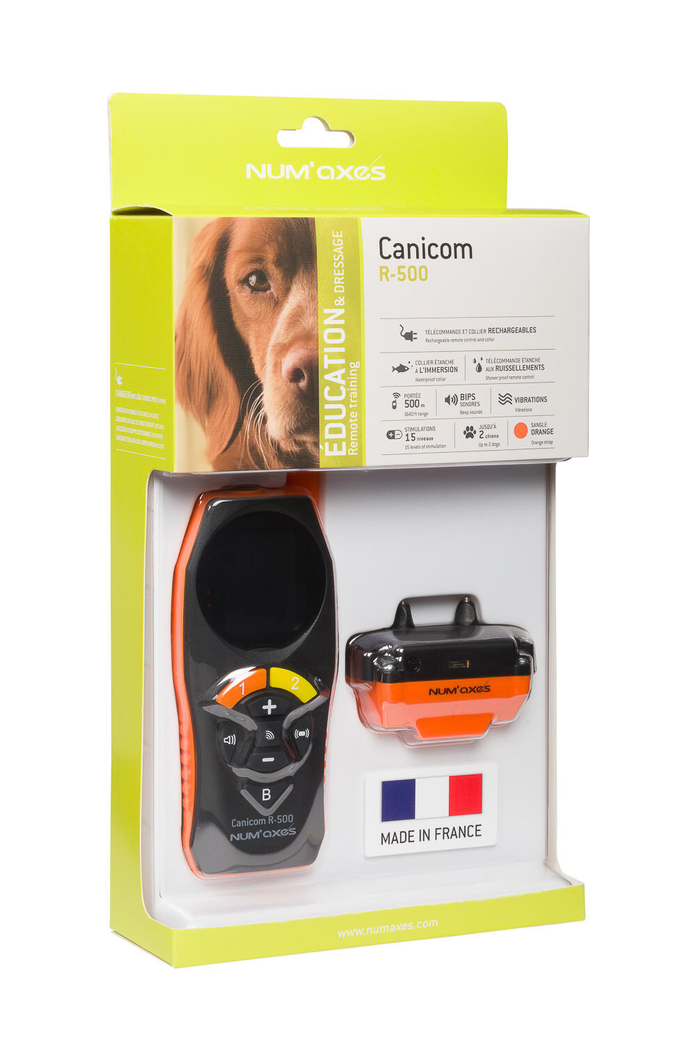Conjunto recarregável de treinamento para cães - canicom r-500