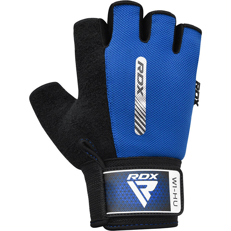 Fitness Handschoenen W1 - Met open vingertoppen Blauw - Blauw - S 3/7