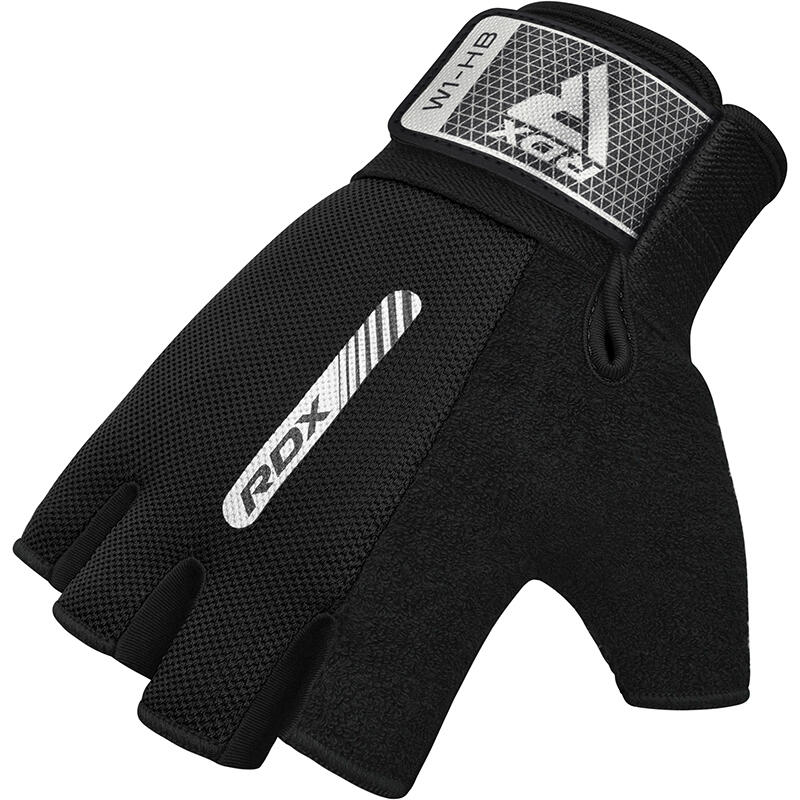 Rękawiczki fitness W1 - Z otwartymi palcami - Czarny – M 6/7