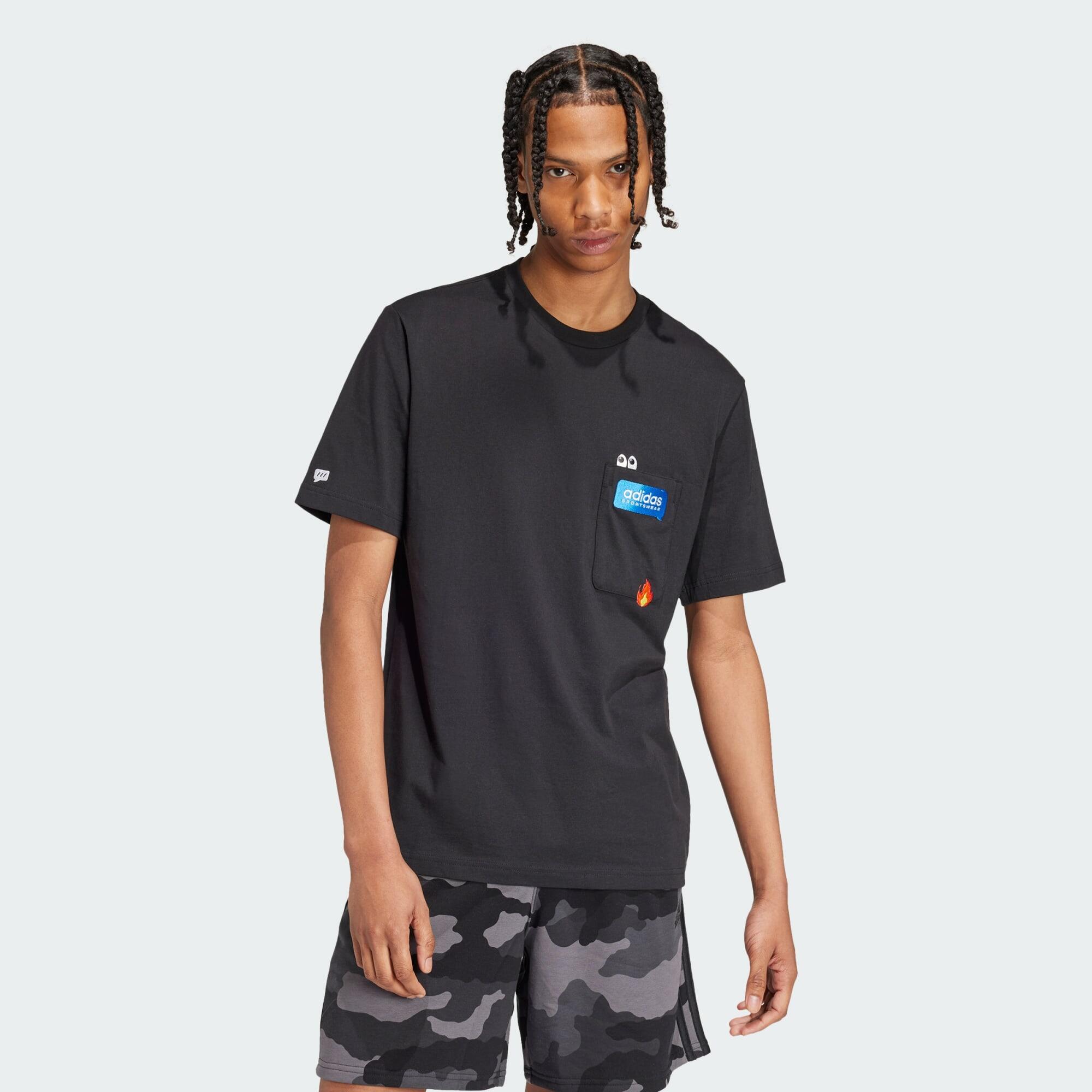 T-shirt graphique à poche Remoji 1/5