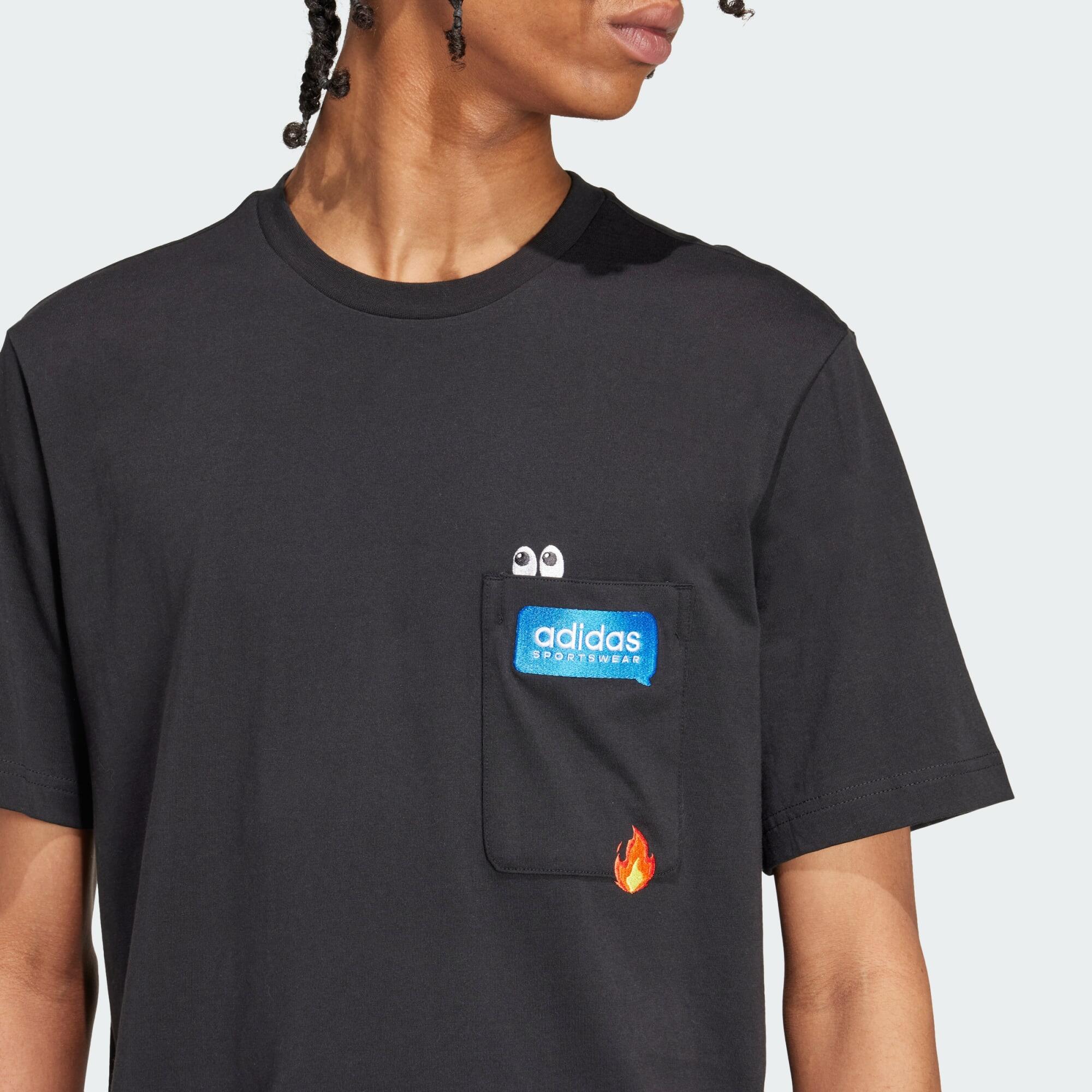 T-shirt graphique à poche Remoji 4/5