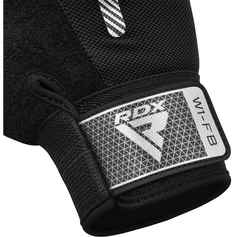 Trainingshandschoenen W1 - extra grip Zwart - Zwart - XL 5/7