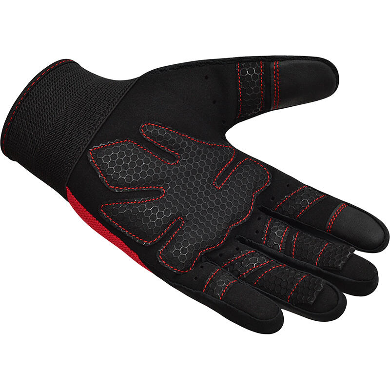 Trainingshandschoenen W1 - extra grip Rood - Rood - S 6/7