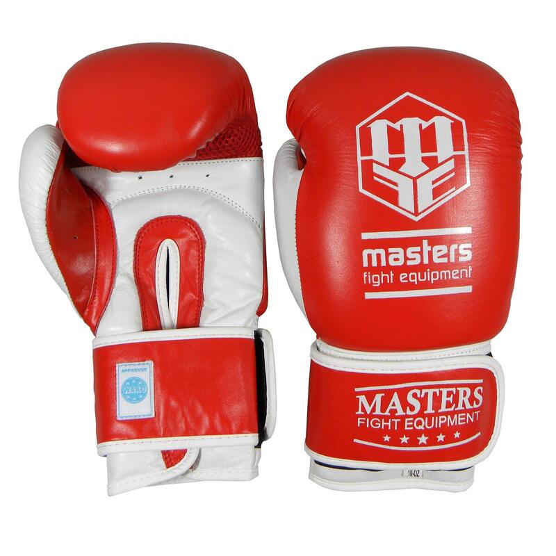 Rękawice bokserskie skórzane Masters Fight Equipment RBT-TRW (WAKO APPROVED)