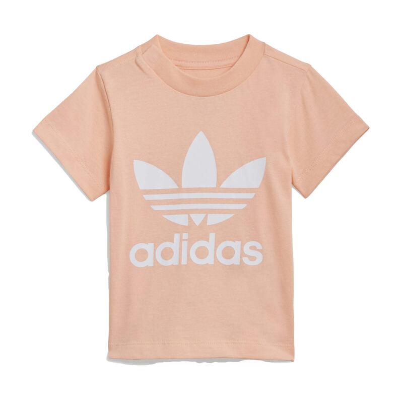 T-Shirt Adidas Treefoil Tee Rosa Criança