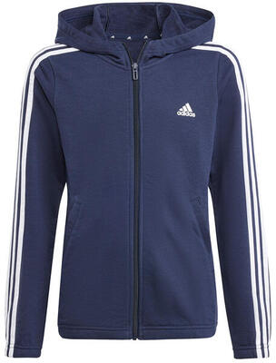 Adidas essentials 3-stripes full-zip meisjes hoodie