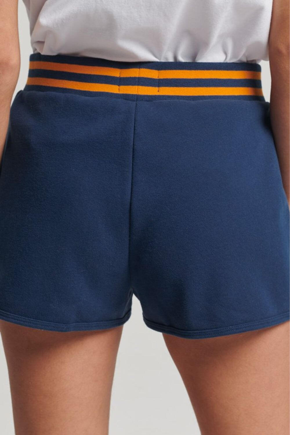 Pantaloncini da donna Superdry Vintage Collegiate blu navy 3/3
