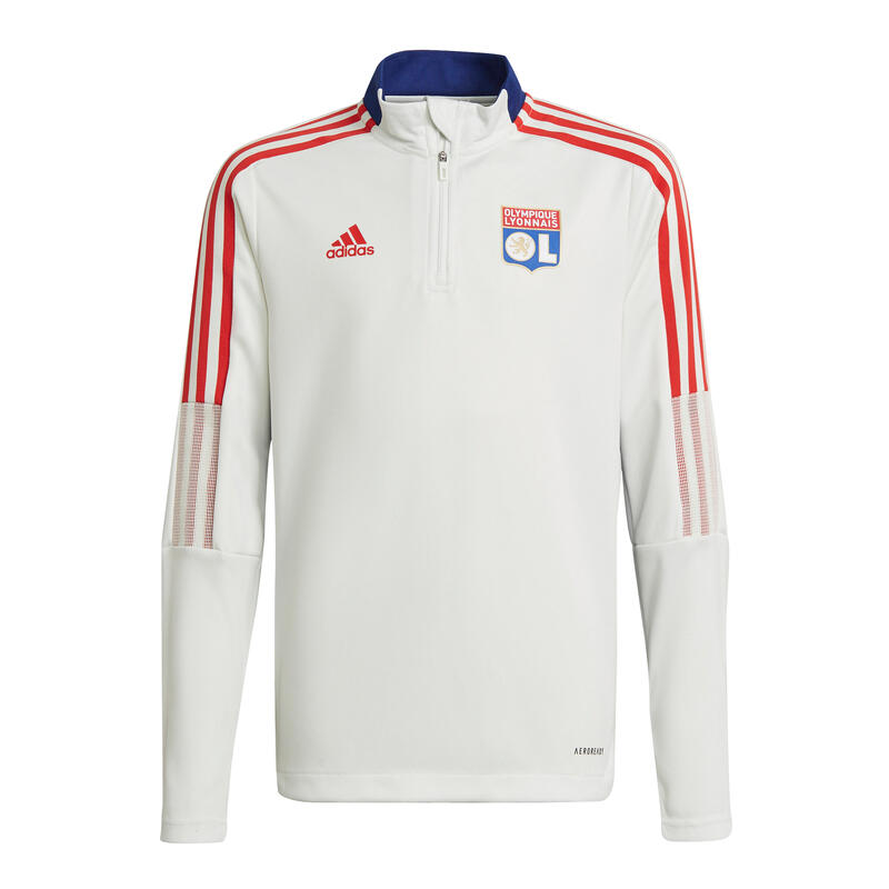 Sweat d'entraînement à zip enfant OL Tiro