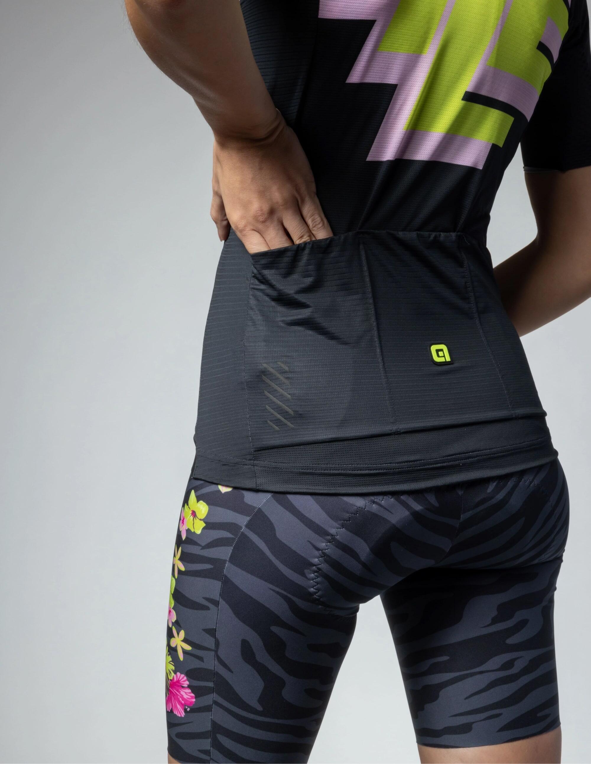 Maillot Femme Alé Savage Manches Courtes Noir Imprimé 7/7