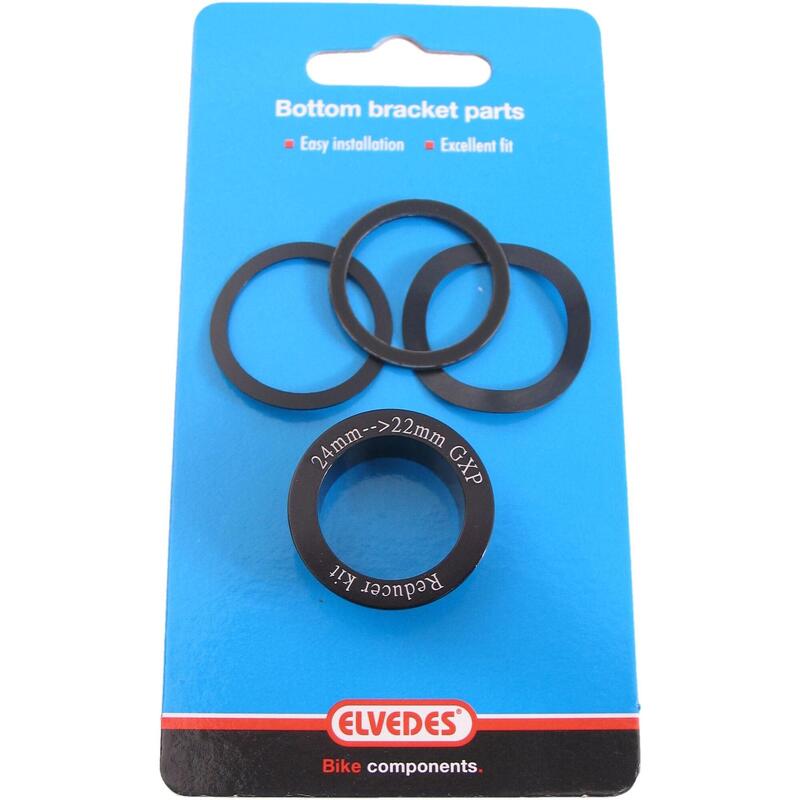 Reduceerset Elvedes - trapas verloop van 24 mm naar 22 mm GXP (4 delig)