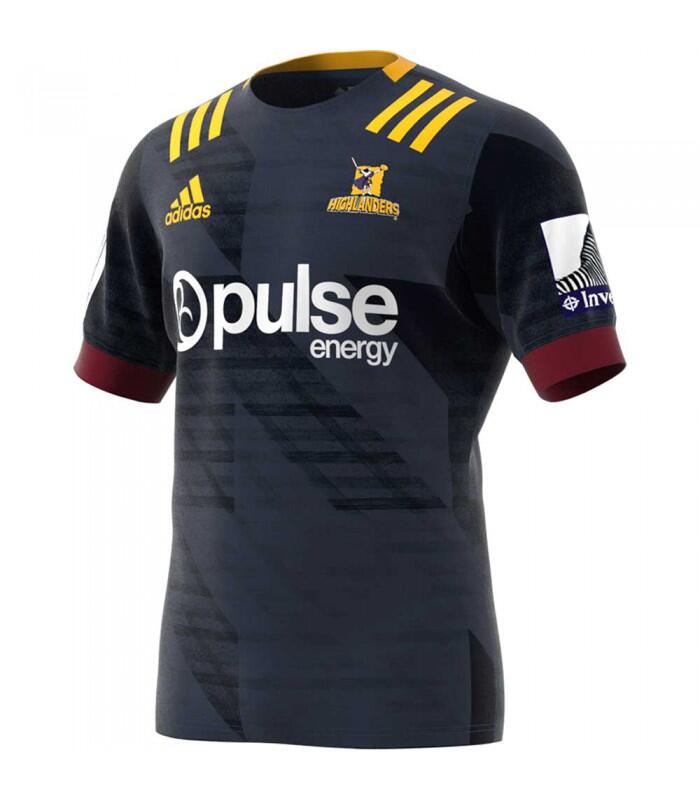 Highlanders Mens Home Rugby Shirt 2/3