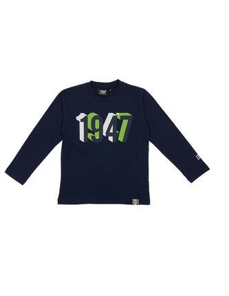 Langarm-T-Shirt mit Basic-Print und Logo