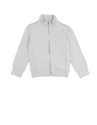 Glänzendes Mädchen-Sweatshirt mit Reißverschluss