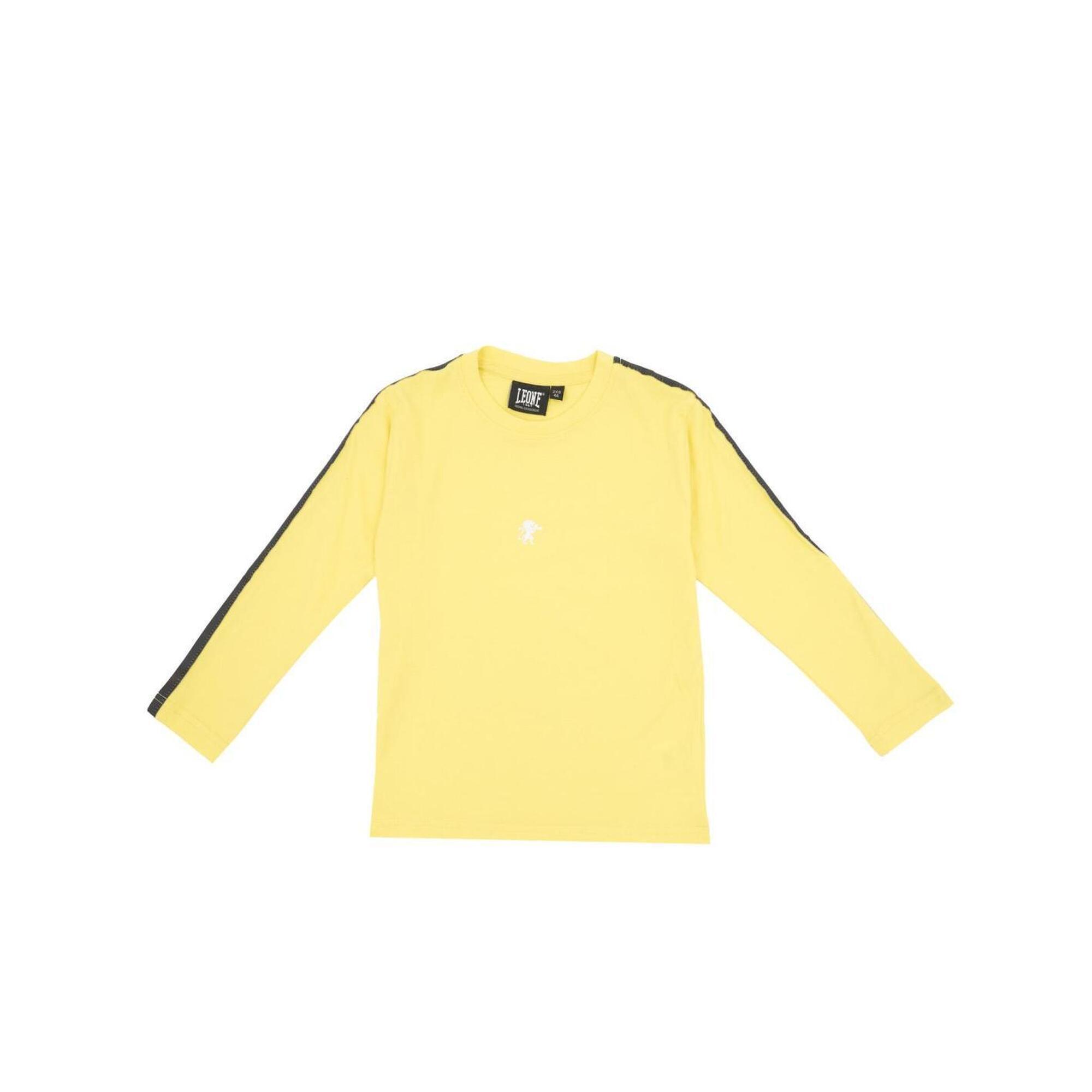 Leone 1947 Apparel - T-shirt Enfant Manches Longues Avec Bande New Tape - Débardeur - Jaune - Decathlon