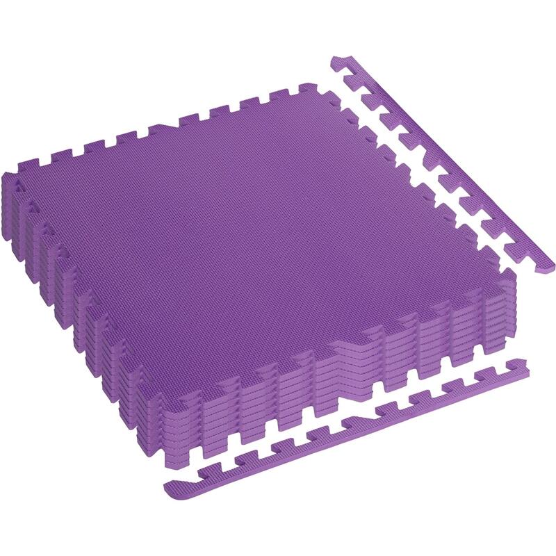 Set de 8 covorase de protectie, MOVIT®, 3m², lila
