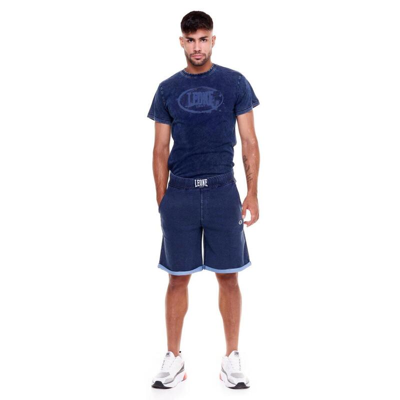 Bermudas de hombre relax fit denim lavado Indigo