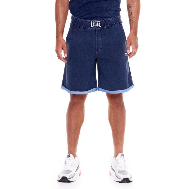 Bermudas de hombre relax fit denim lavado Indigo