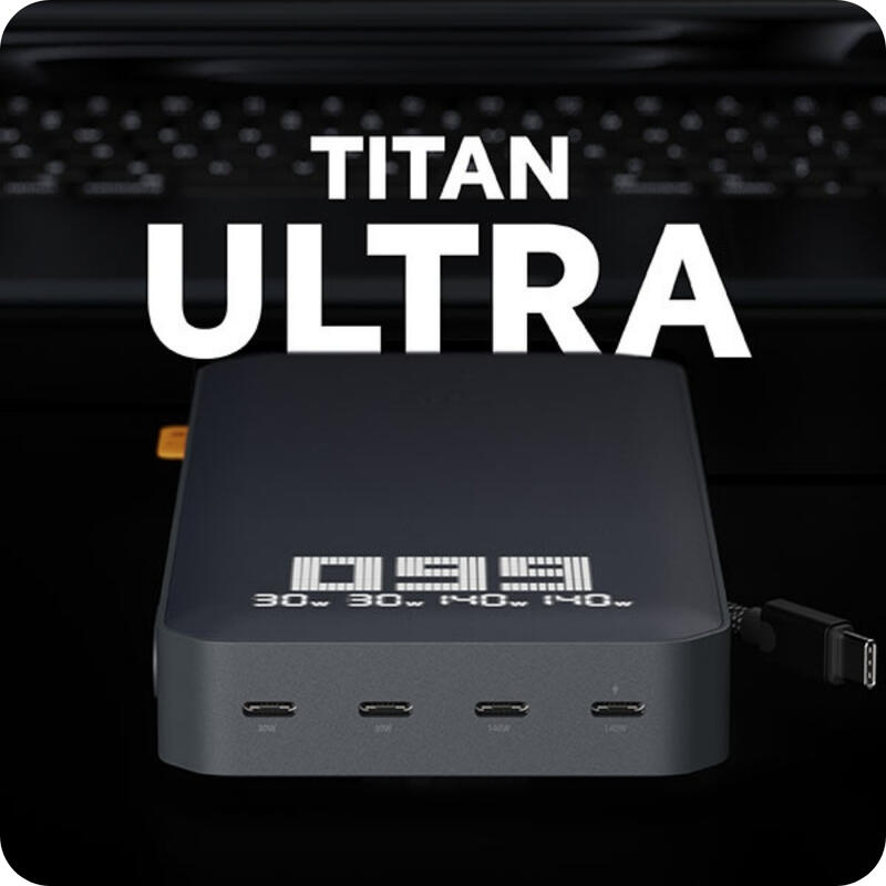 Xtorm Titan Ultra 200W Powerbank 27000 mAh, Laptop Powerbank, 4 x USB-C PD, LED
