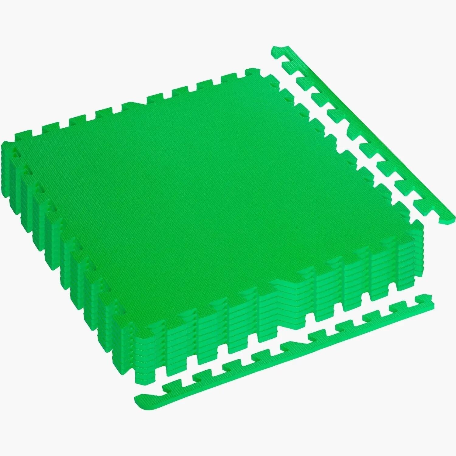 Set de 8 covorase de protectie, MOVIT®, 3m², verde 2/3