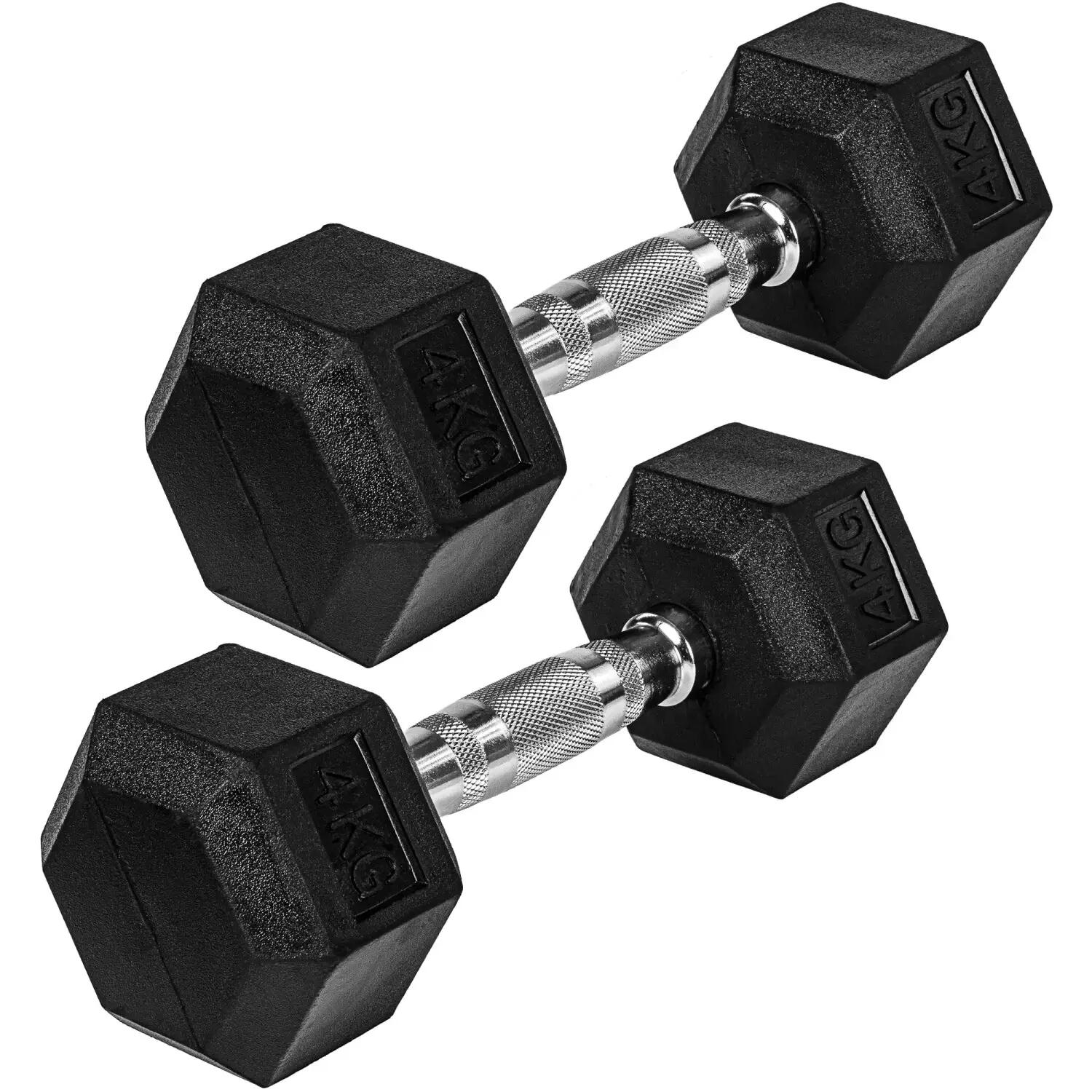 Haltères hexagonaux 2x4kg 2/2