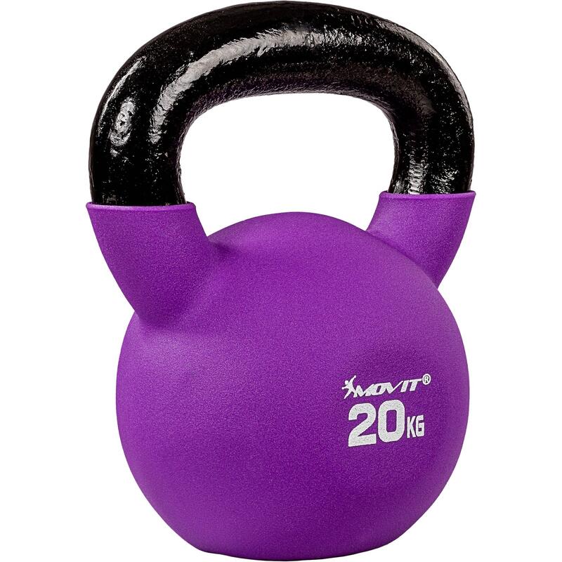 Kettlebell profesional, MOVIT®, 20 kg, fonta, mov