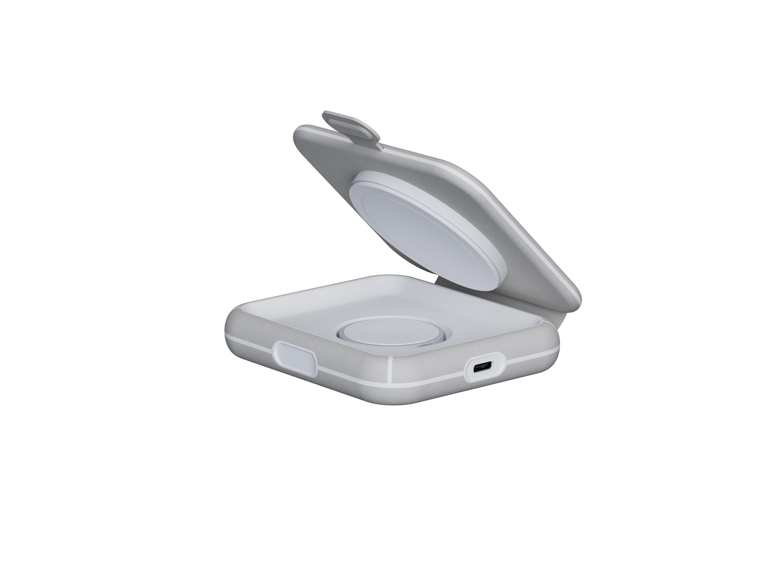Xtorm 15W Opvouwbare Draadloze Oplader 2-in-1 - Stijlvol Ontwerp - Grijs 7/7