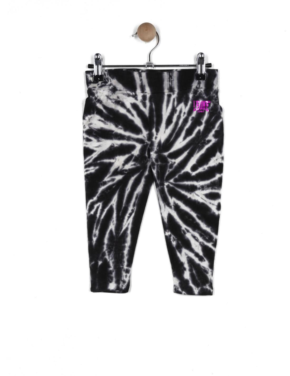 LEONE 1947 APPAREL Leggings capri tie-dye da bambina Power Up