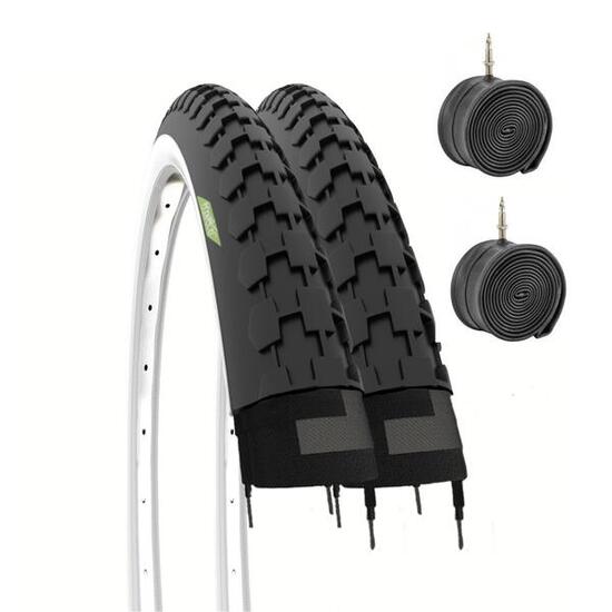 Copertone 26x1 1/2 (40-584) + camera bici olanda 26 x 1 1/2 stradale adulto EV