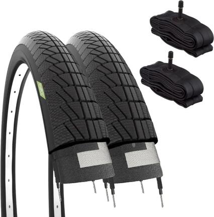 2 banden 16x1.75 (47-305)+b.banden, fietsbanden fiets kind 16 x 1.75 stadsfie EV