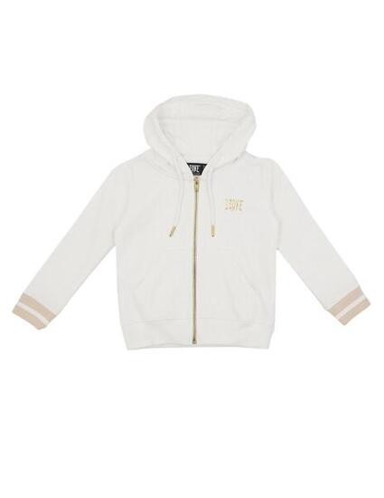 Felpa con cappuccio e zip da bambina Chic Boxing