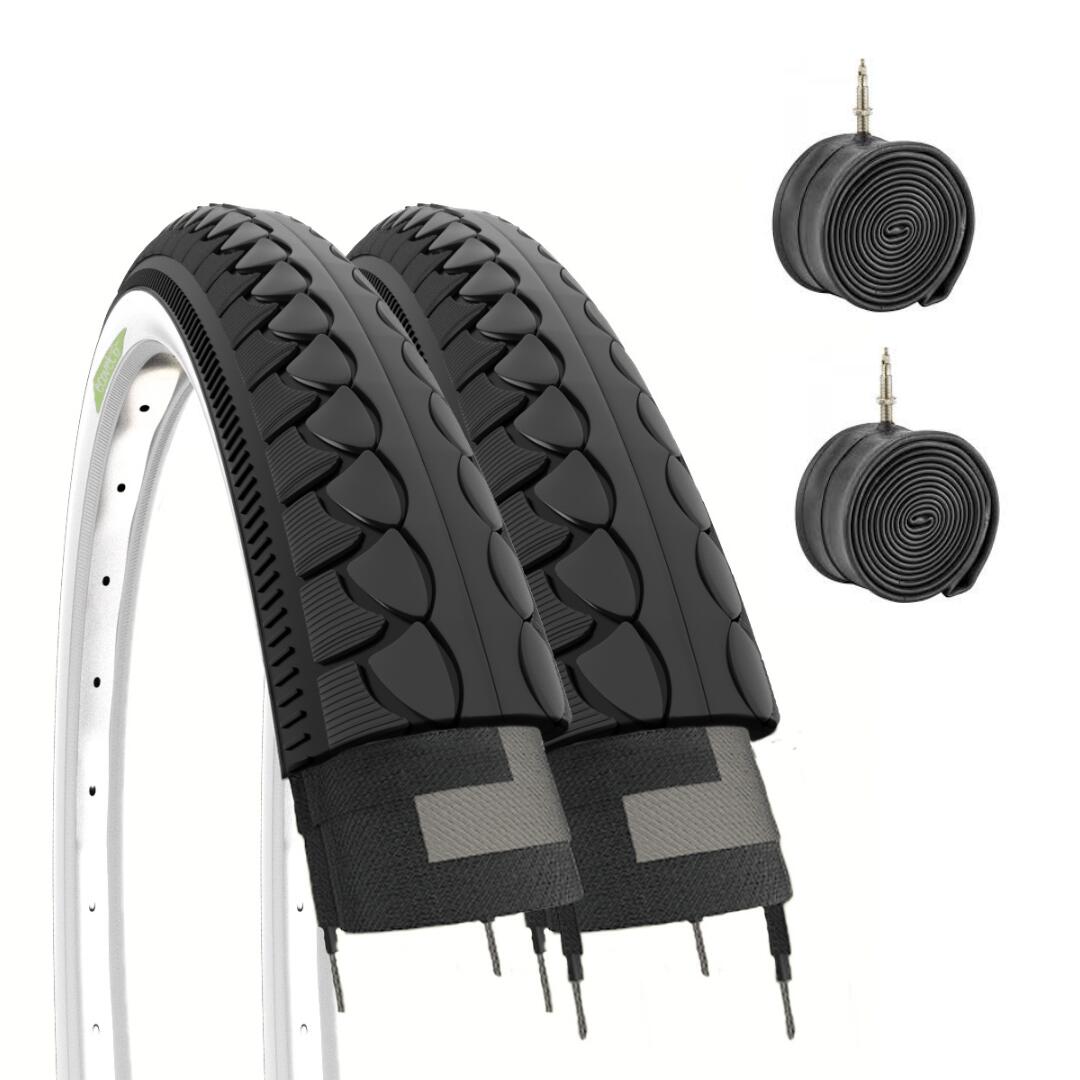 ECOVELO 2 copertoni  26x1.50 (40-559) + camere, pneumatici slick 26 x 1.50 trekking EV