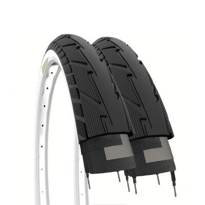 2 copertoni 26x1.75 (47-559). pneumatici citybike adulto 26 x 1.75 bianconeri EV