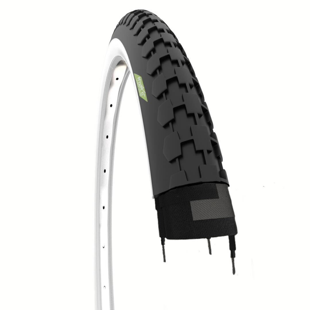 ECOVELO Copertone 26x1 1/2 (40-584), pneumatico bianconero 26 x 1 1/2 bici olandese EV