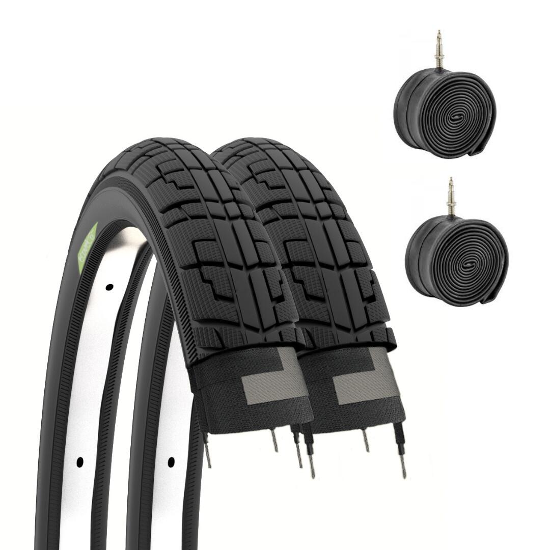 ECOVELO 2 copertoni 12 1/2x1.75 2 1/4 (47-203)+camere, pneumatici 12 1/2 x 1.75 2 1/4 EV