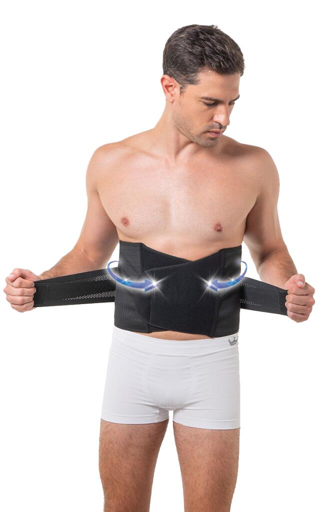 Funda ajustável de velcro para dor lombar Exercício 4/5