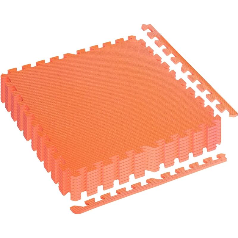 Set de 8 covorase de protectie, MOVIT®, 3m², portocaliu