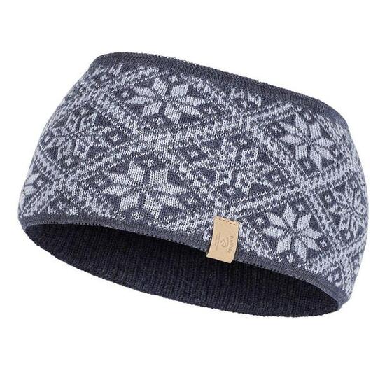 Fascia per capelli in lana lavorata a maglia Freya Forever Blue - Blu scuro