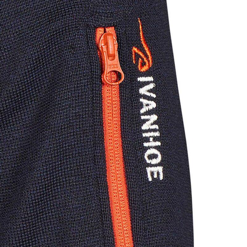 Vest Hadar Full Zip Windbreaker Navy - fijne merinowol - Blauw 3/5