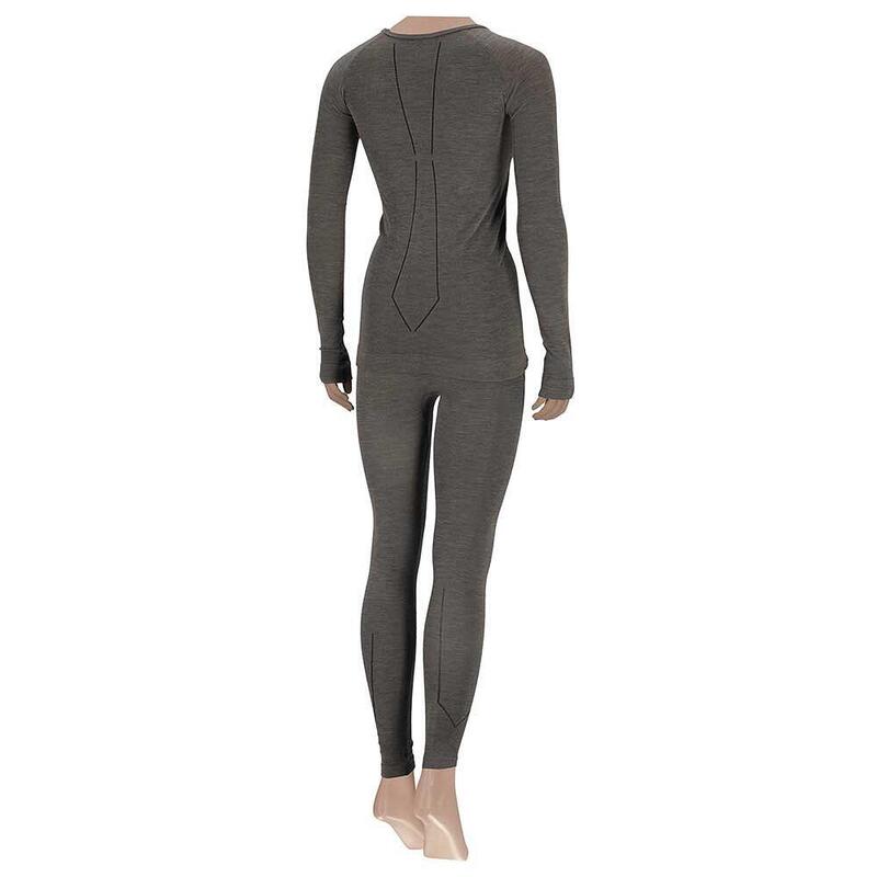 Xtreme - Thermo ondergoed dames - Grijs - Premium Merino Wol - L - 1-Stuk - Wol