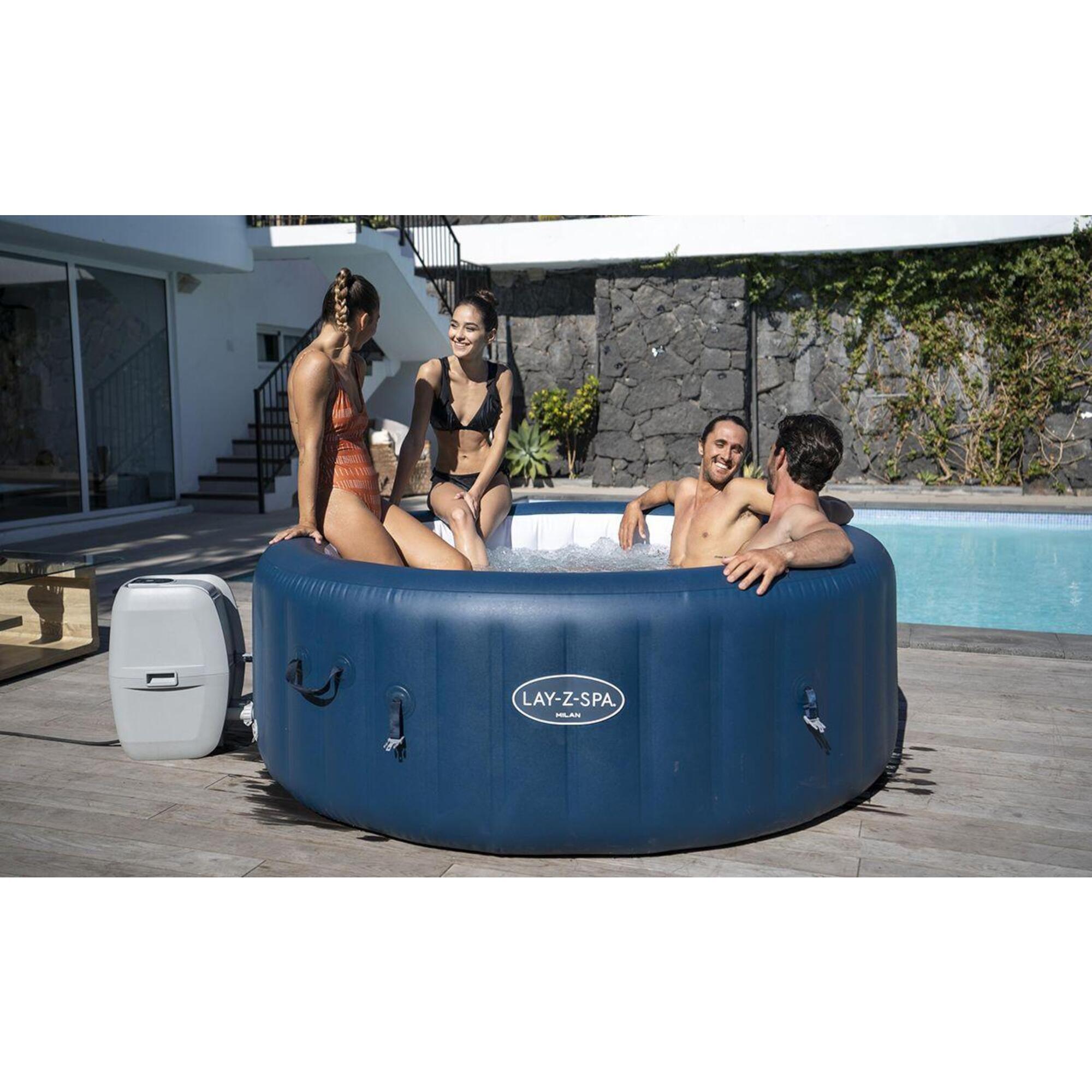 Lay-Z-Spa Milan Airjet PLUS Inflatable Hot Tub 2/5