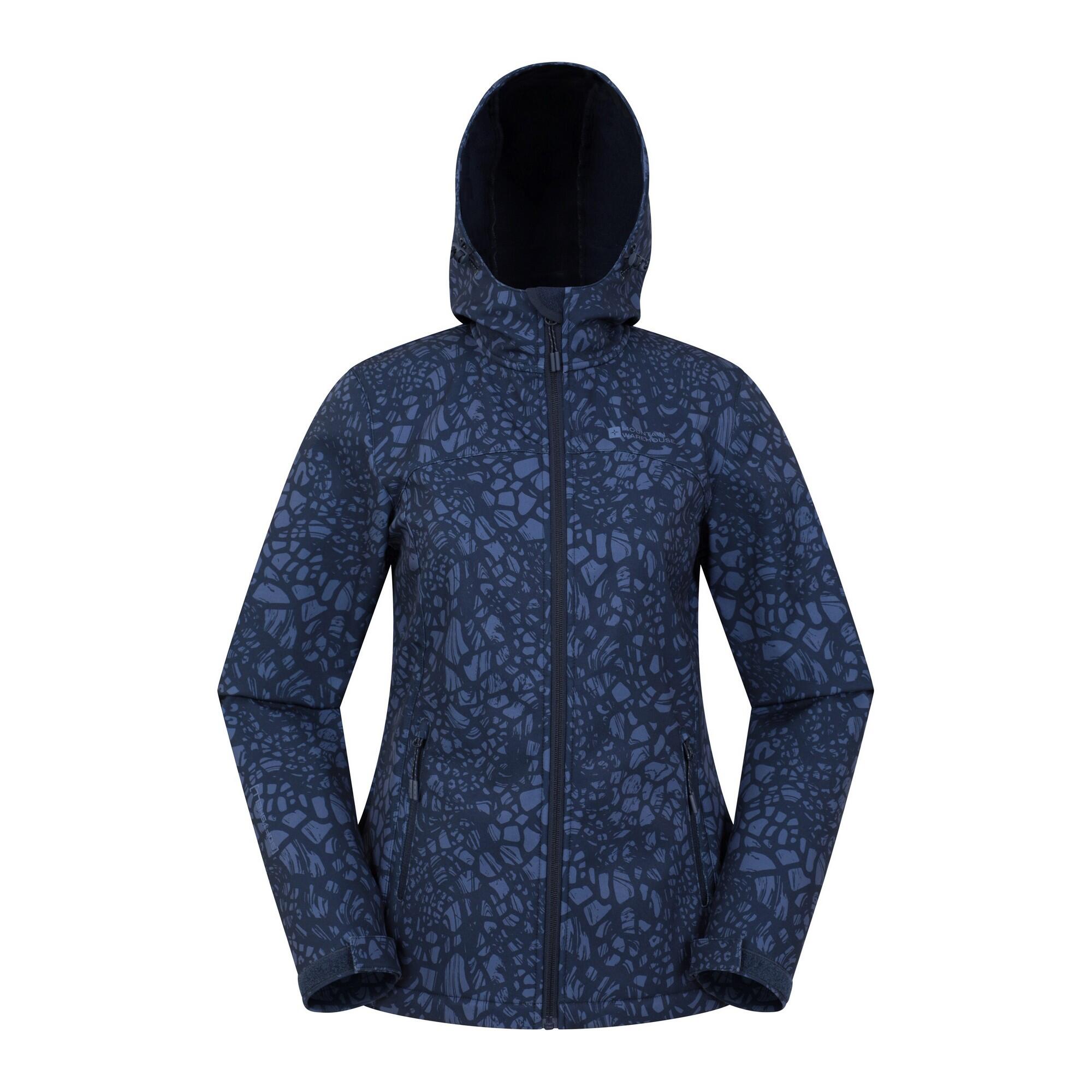 Mountain Warehouse Womens/Ladies Exodus Abstract Water Resistant Soft Shell