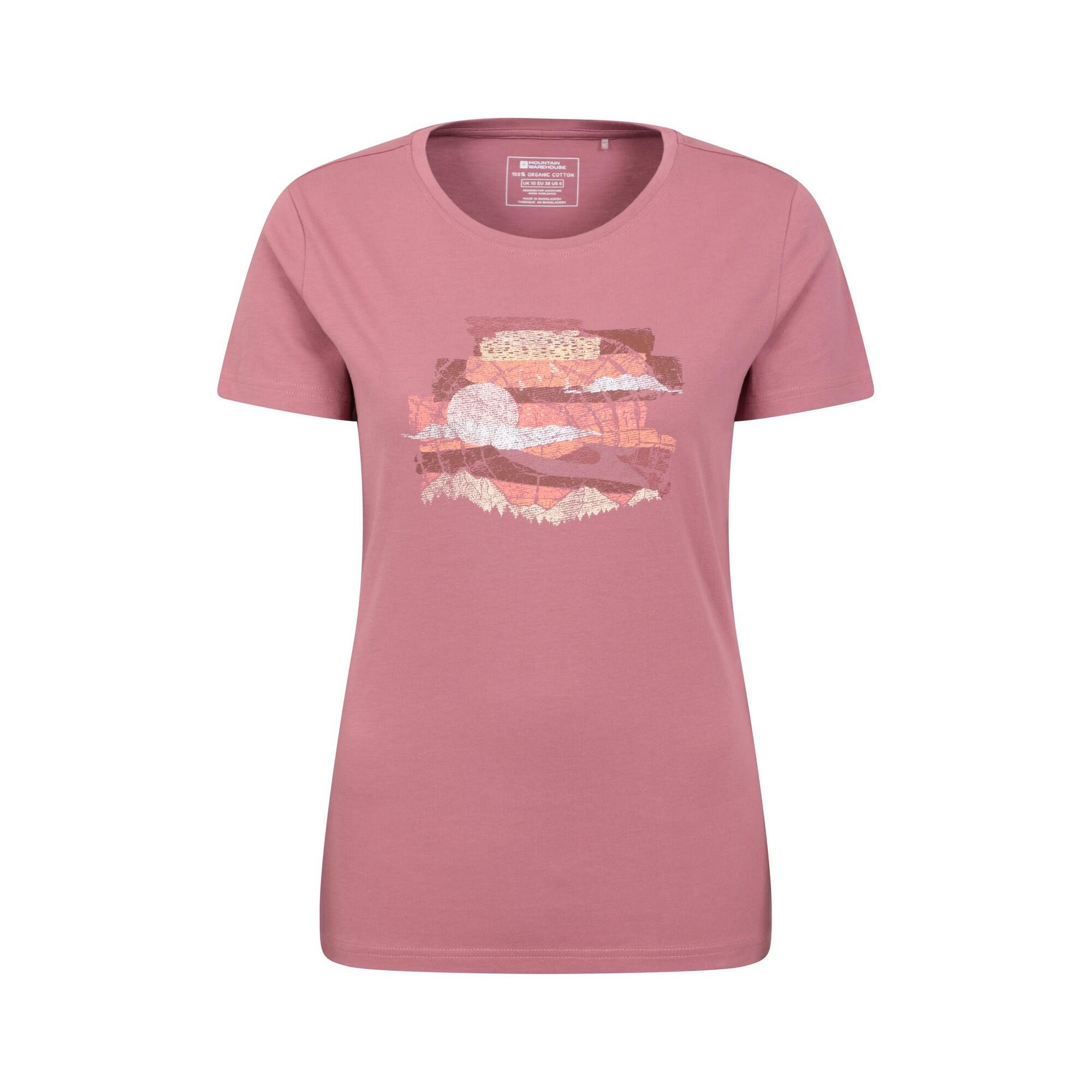 Mountain Warehouse Womens/Ladies Landscape Organic T-Shirt