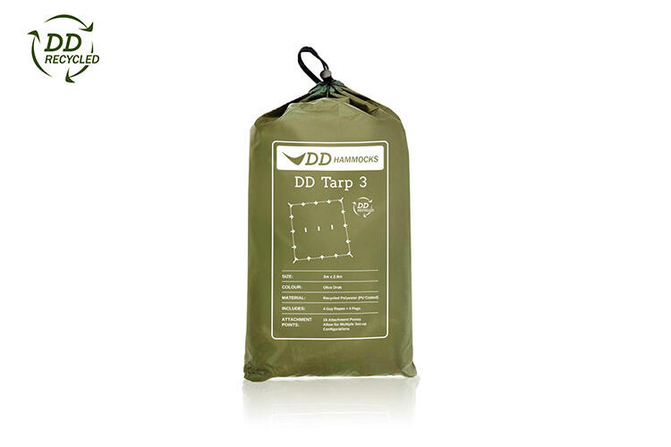 DD Hammocks DD Recycled Tarp/ Abdeckplane 3 Olive Drab 4/6