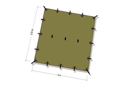 DD Hammocks DD Recycled Tarp/ Abdeckplane 3 Olive Drab