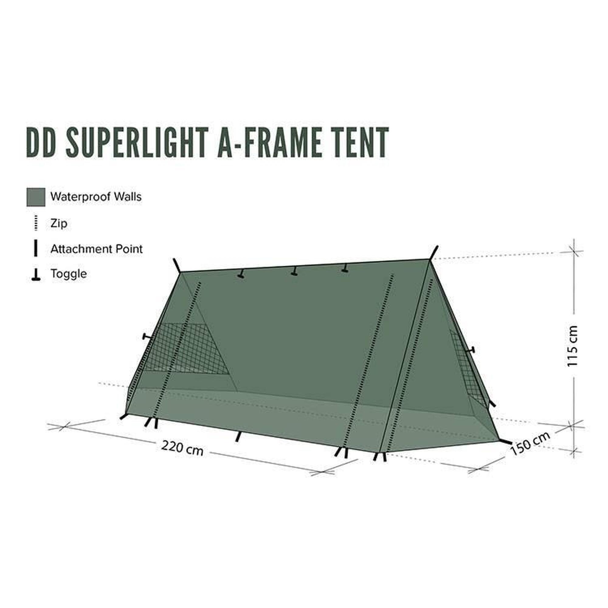 DD Hammocks Superlight A-Frame Tent Tunneltent