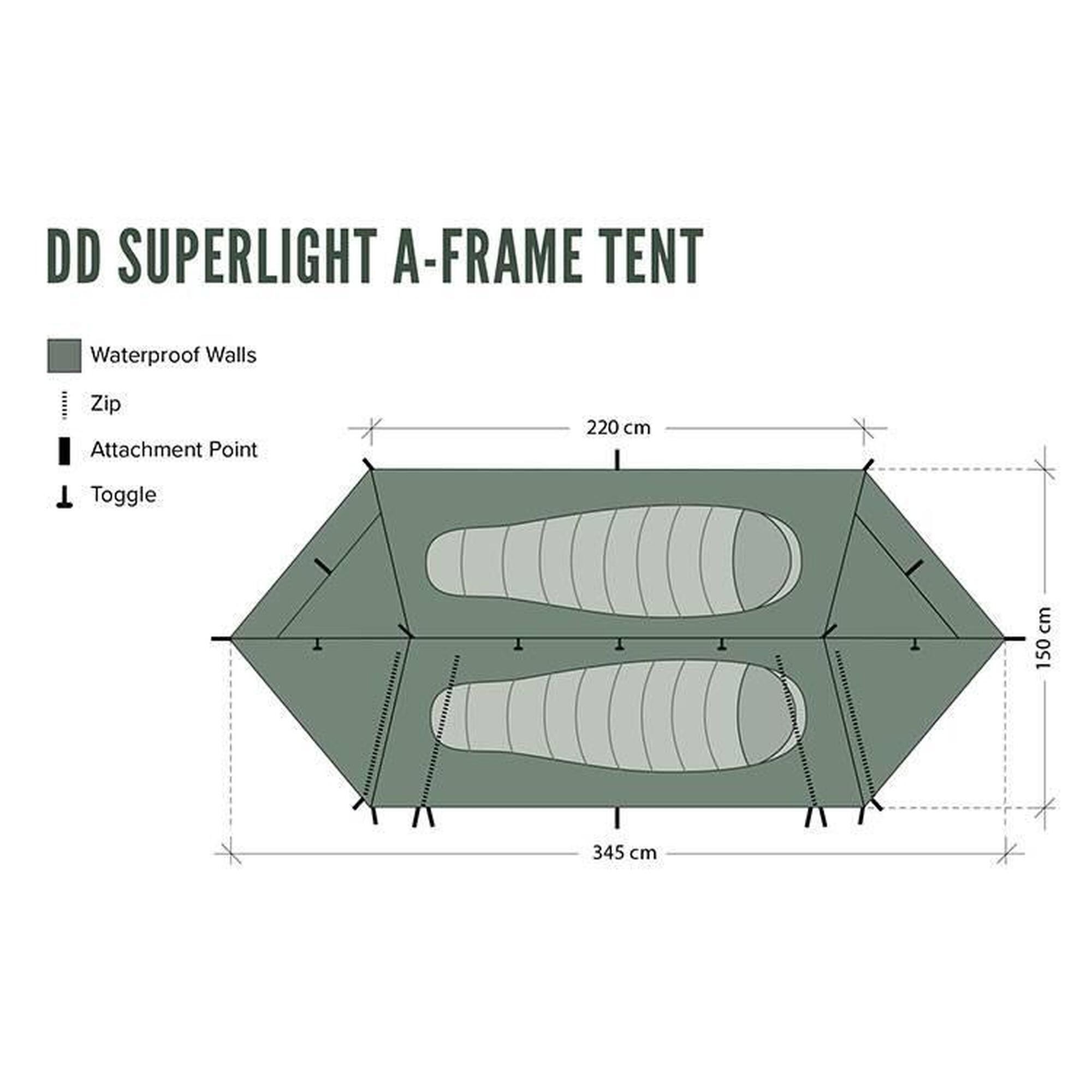 DD Hammocks Superlight A-Frame Tent Tunneltent
