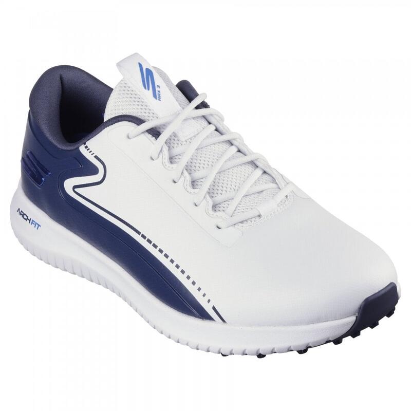 Skechers Go Golf MAX 3 Arch Fit da uomo, bianco/blu