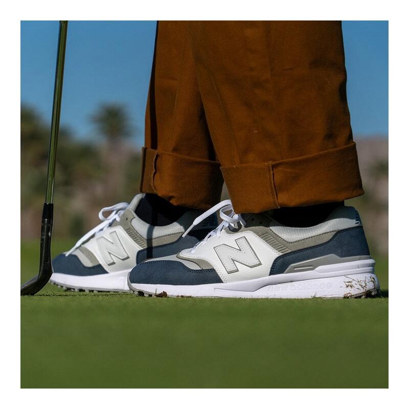 New Balance G 997 SL 2024, Zapatos de Golf Hombre, Blanco/Marino