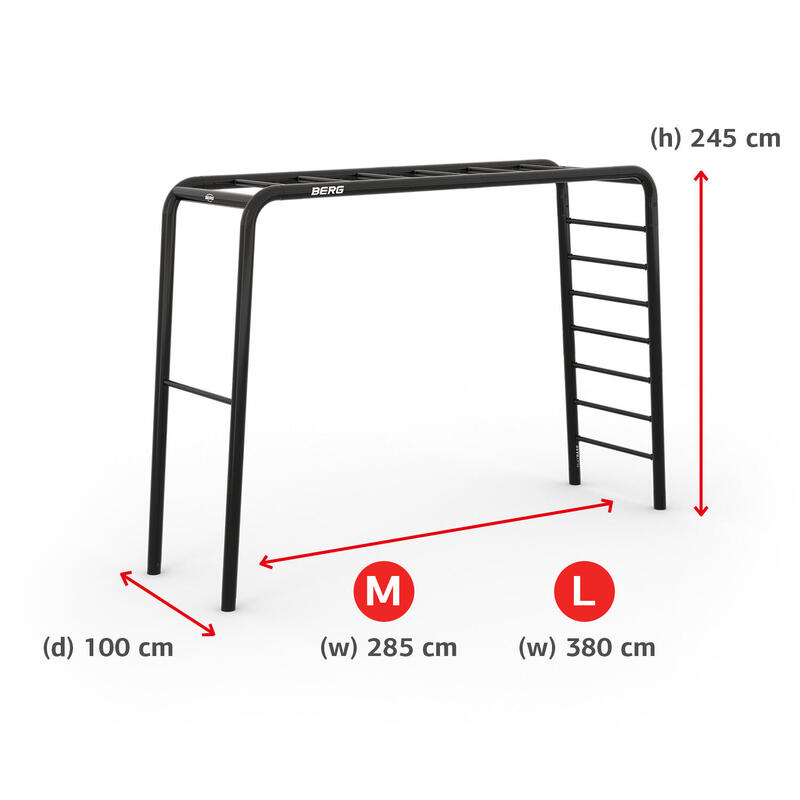 BERG Playbase 3-in-1 Medium met rekstok + ladder+ babyzitje + schommel